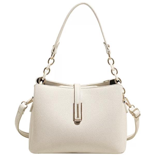 MODERN TEXTURED HANDLE SATCHEL BAG