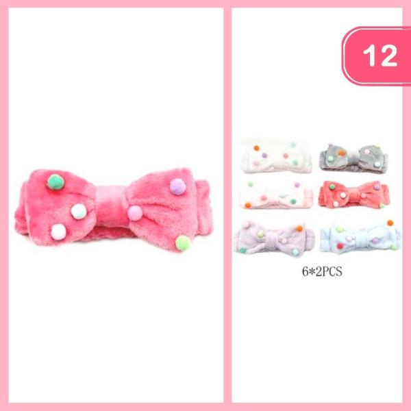 POLKA DOT SPA HEADBAND (12 UNITS)