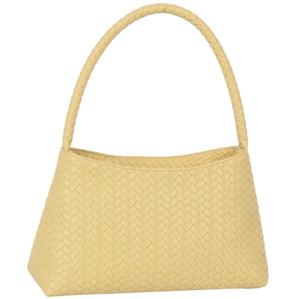 WOVEN TEXTURED DESIGN SHOULDER BAG
