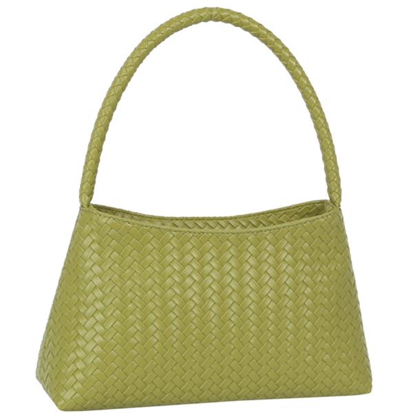 WOVEN TEXTURED DESIGN SHOULDER BAG