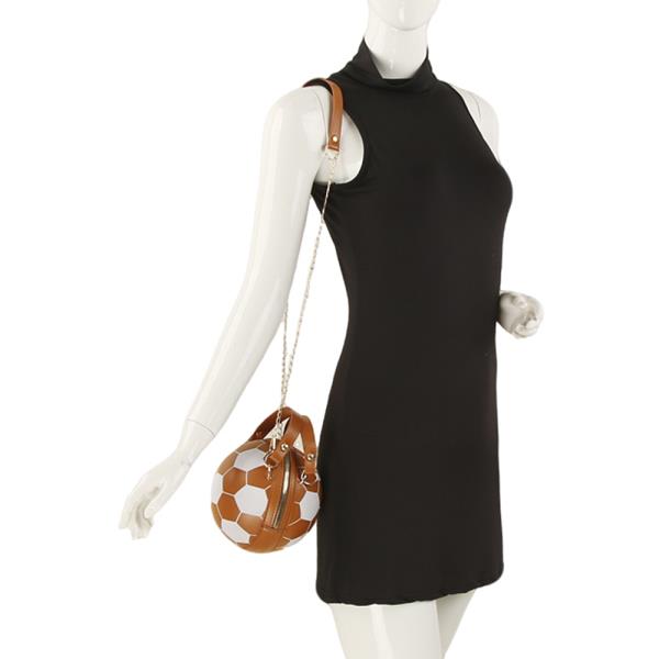 FOOTBALL HANDLE CROSSBODY BAG