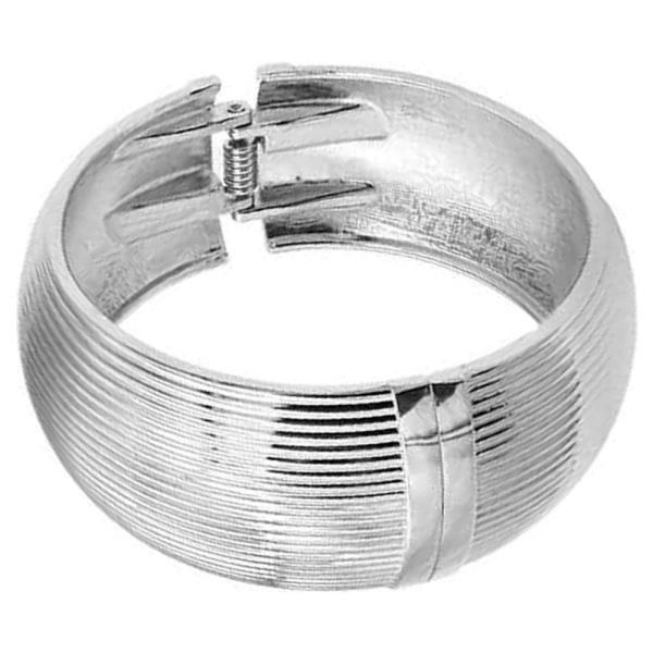 18K GOLD PLATED HINGED BANGLE BRACELET