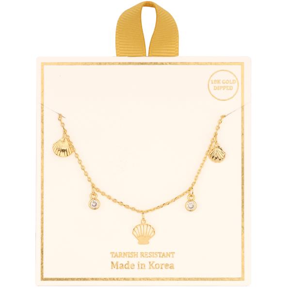 METAL SEA LIFE CHARM NECKLACE