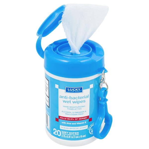 LUCKY SUPER SOFT ANTI BACTERIAL WET WIPES
