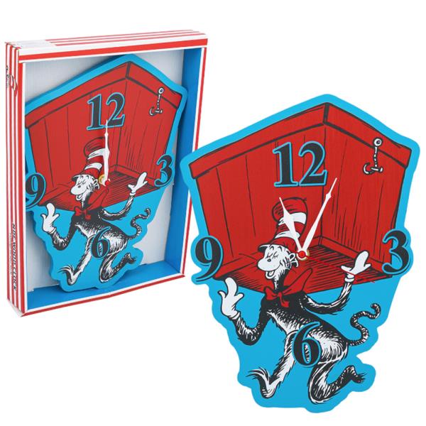 CAT IN THE HAT WALL CLOCK