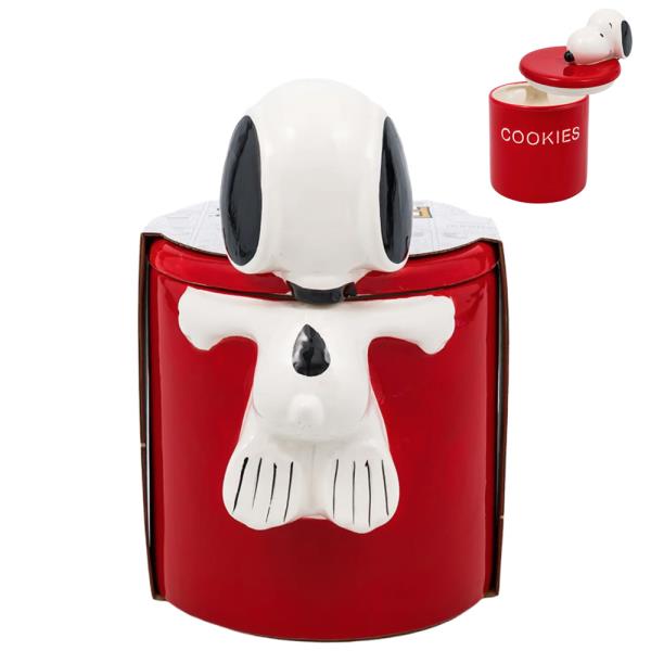 PEANUTS COOKIE JAR W LID