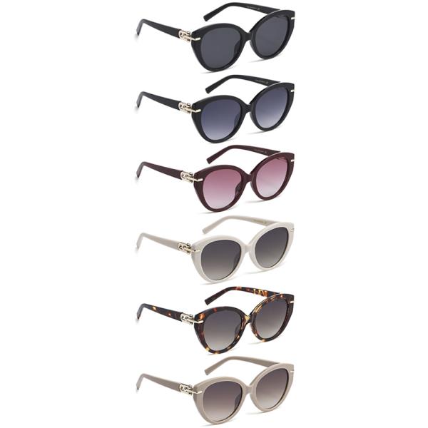 ROUND CAT EYE SUNGLASSES 1DZ
