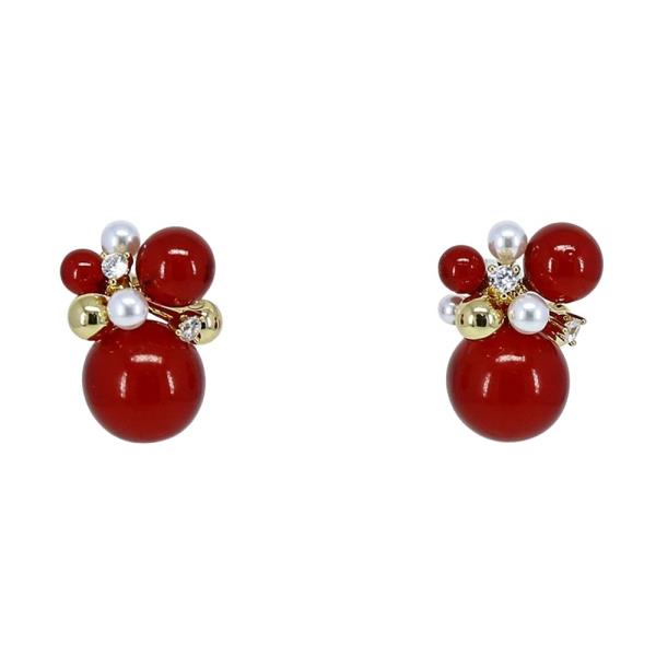 PEARL BALL STUD EARRING