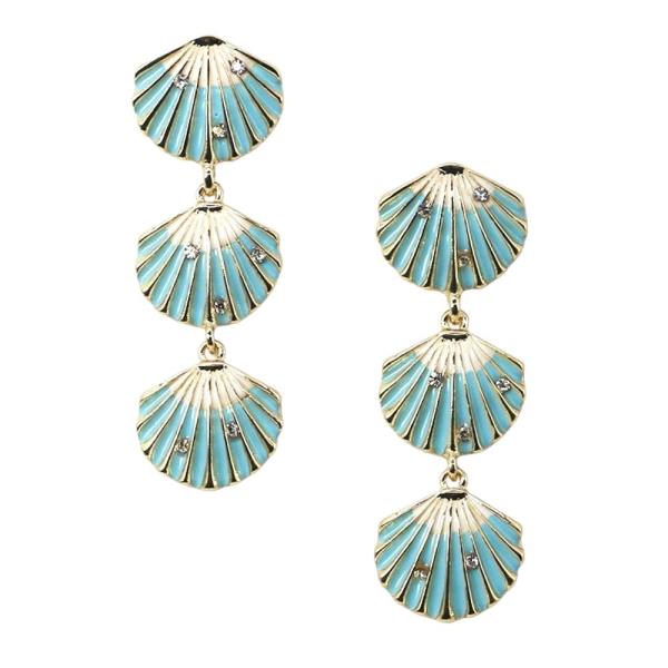 SHELL DROP DANGLE EARRING