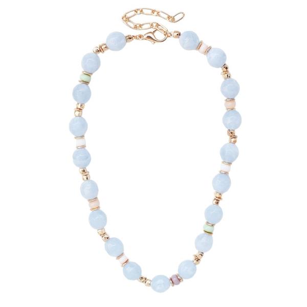 STONE BEADED NECKLACE