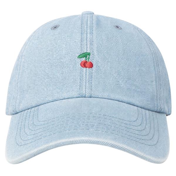 DENIM CHERRY BALL CAP