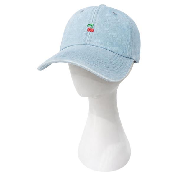 DENIM CHERRY BALL CAP