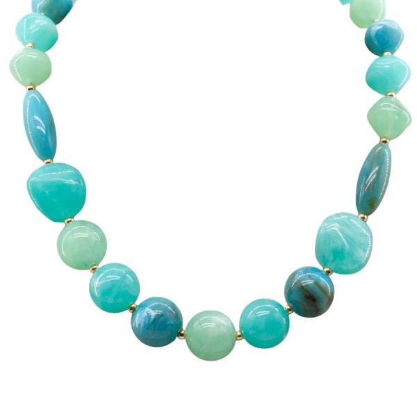 MULTI DESIGN BEAD NECKLACE