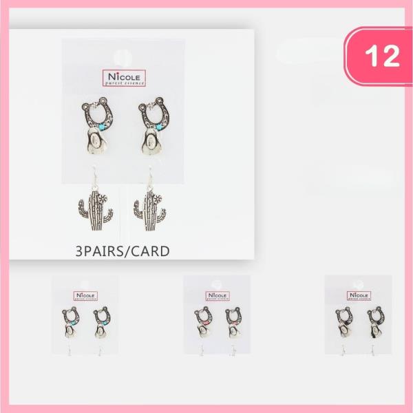 WESTERN POST EARRINGS (12 UNITS)