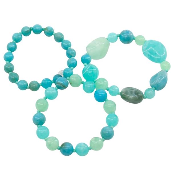 MULTI BEADED STRETCH BRACELET