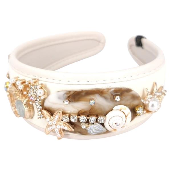 SHELL STARFISH PEARL HEADBAND