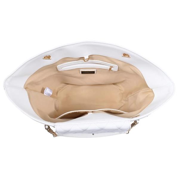 WOVEN RAFFIA LANDON TOTE BAG