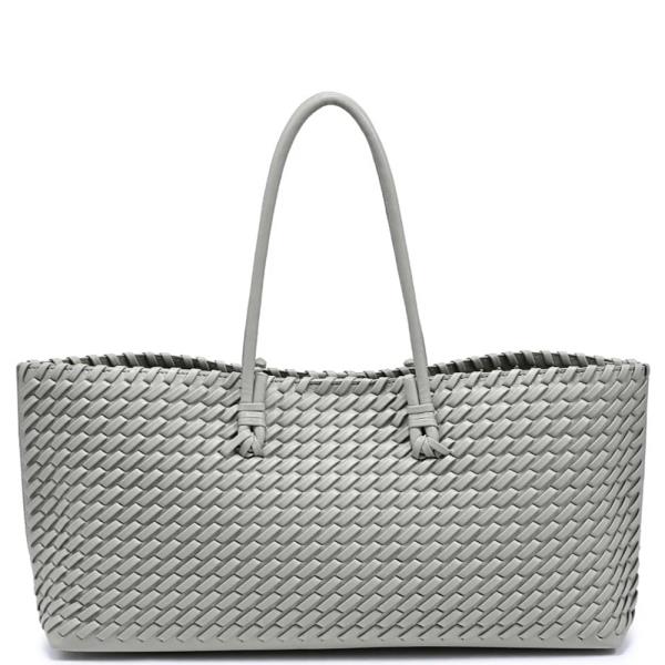 WOVEN TEXTURED NOLA TOTE BAG
