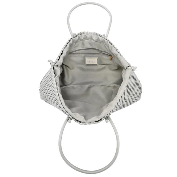 WOVEN TEXTURED NOLA TOTE BAG