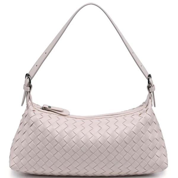 WOVEN TEXTURED AUDREY SHOULDER BAG