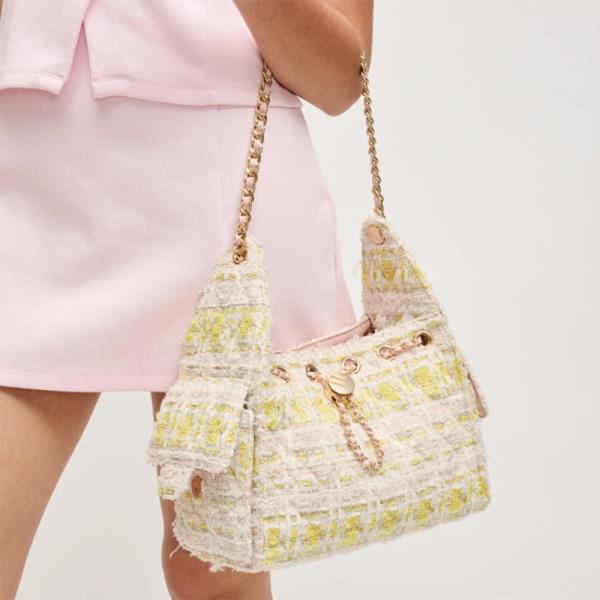 SOFT FRINGE TEXTURE PAISELY SHOULDER BAG
