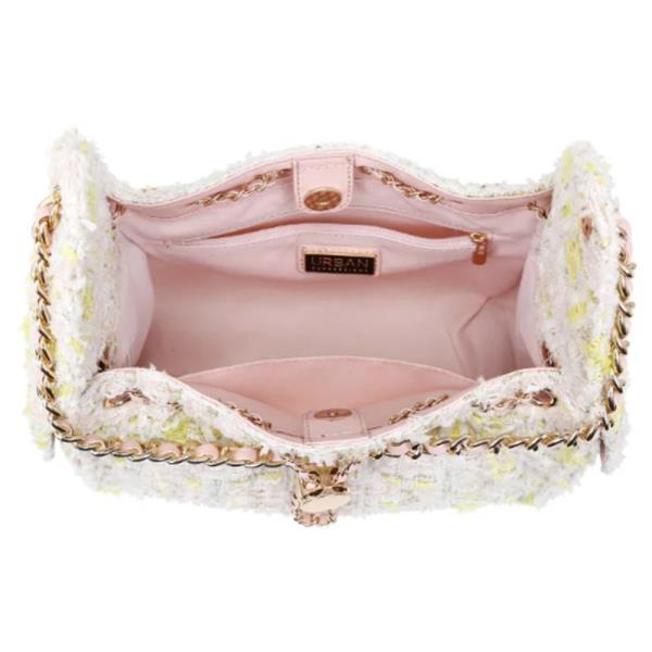 SOFT FRINGE TEXTURE PAISELY SHOULDER BAG