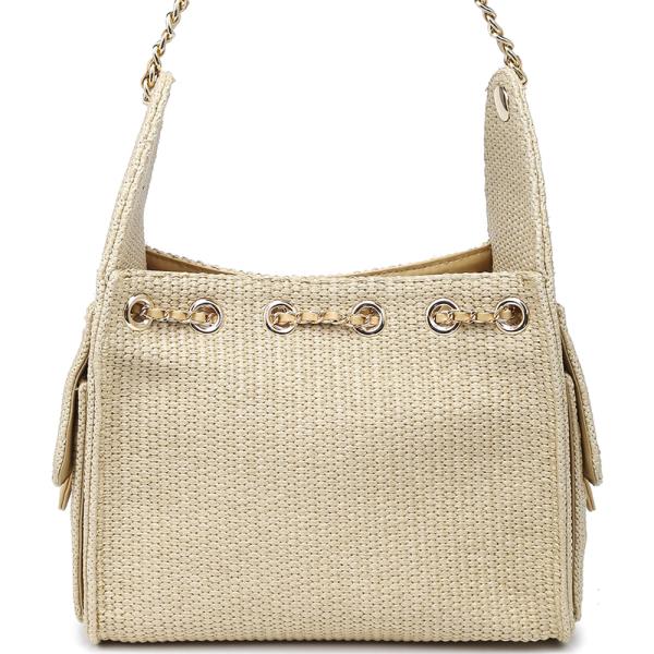 WOVEN TEXTURE PAISELY SHOULDER BAG
