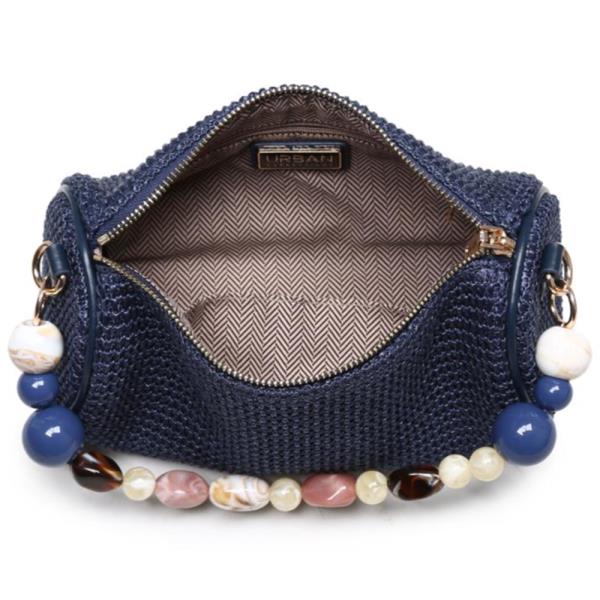 CYLINDRICAL WOVEN RACHEL CLUTCH