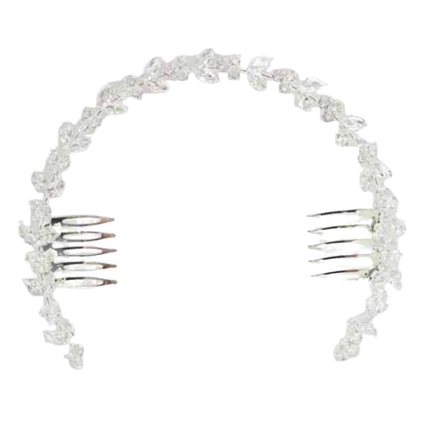 TEXTURED METAL CZ HEADBAND