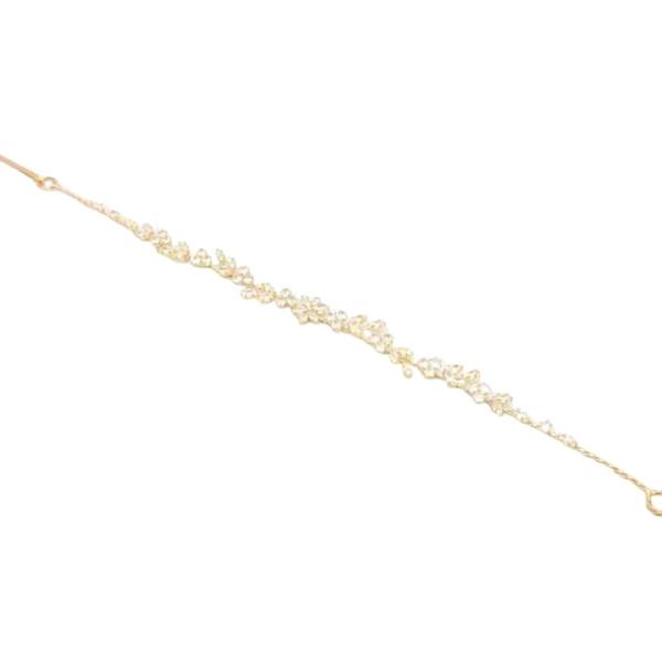 TEXTURED METAL CZ TENNIS HEADBAND