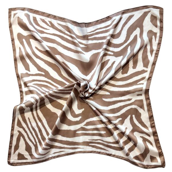 ZEBRA PRINT SQUARE SCARF