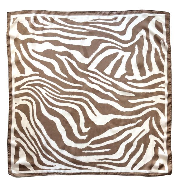 ZEBRA PRINT SQUARE SCARF