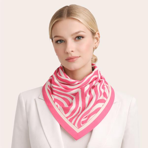 ZEBRA PRINT SQUARE SCARF