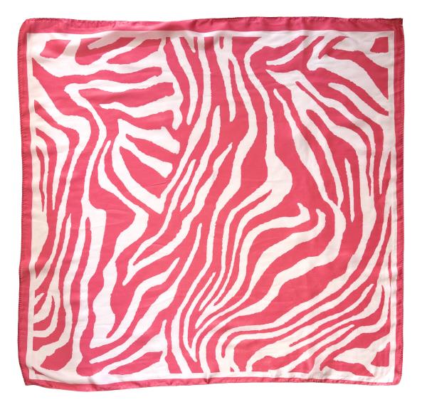ZEBRA PRINT SQUARE SCARF