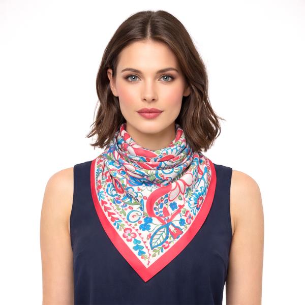 PAISLEY PRINT SQUARE SCARF