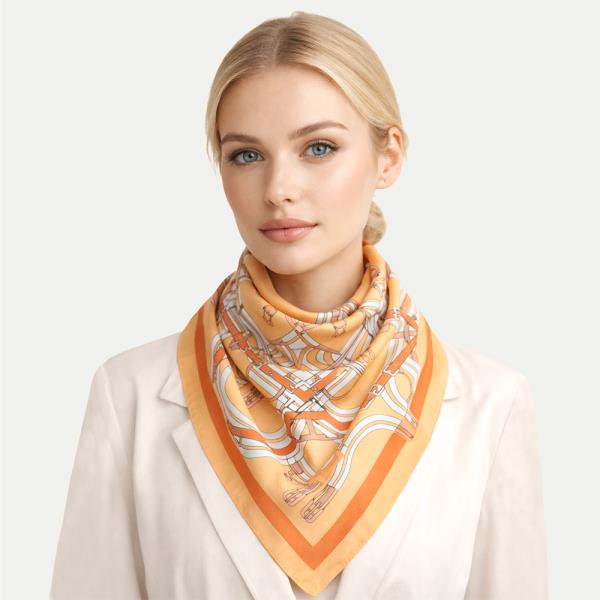 MAZE PRINT SQUARE SCARF