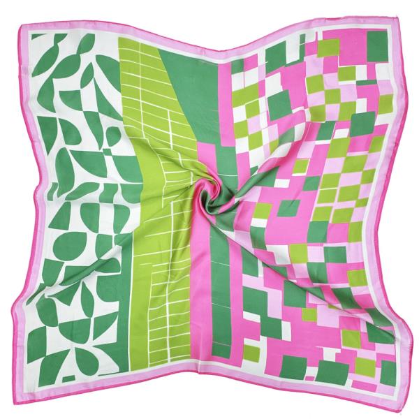 GEO PRINT SQUARE SCARF