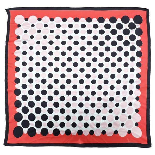 POLKA DOT PRINT SQUARE SCARF