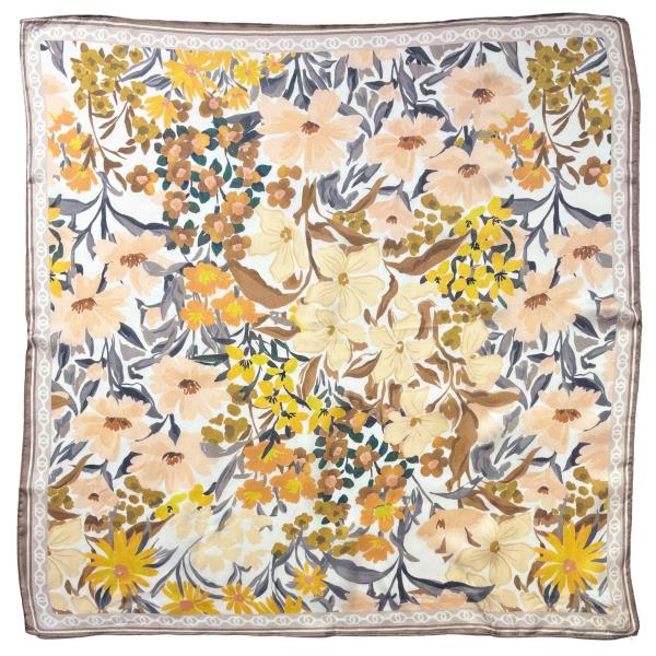 FLORAL PRINT SQUARE SCARF