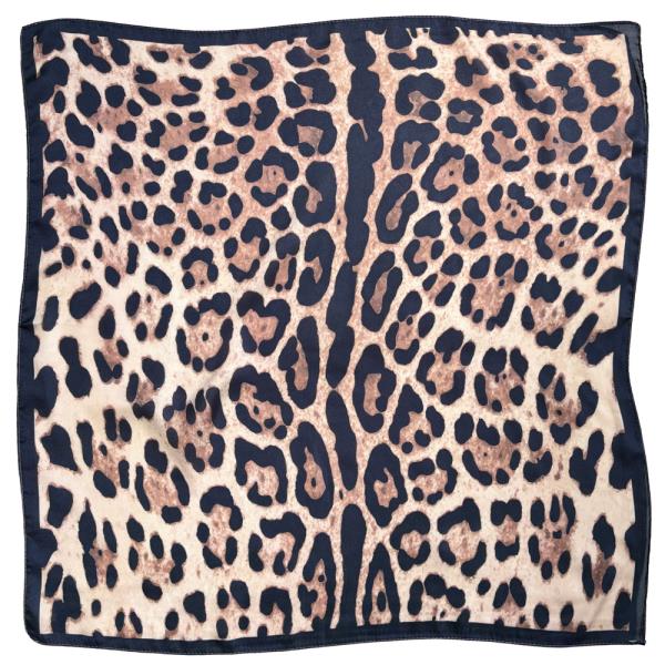 LEOPARD PRINT SQUARE SCARF