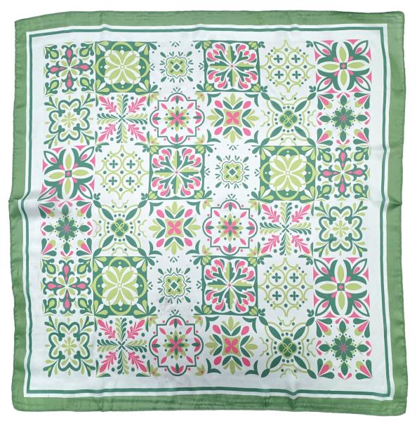 TILE PRINT SQUARE SCARF