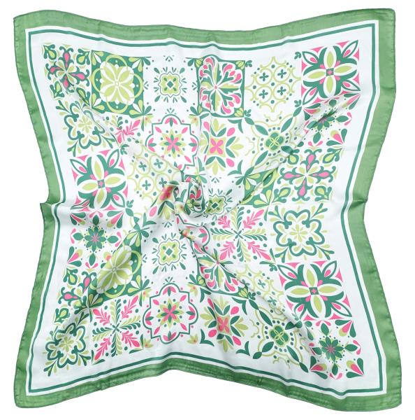 TILE PRINT SQUARE SCARF