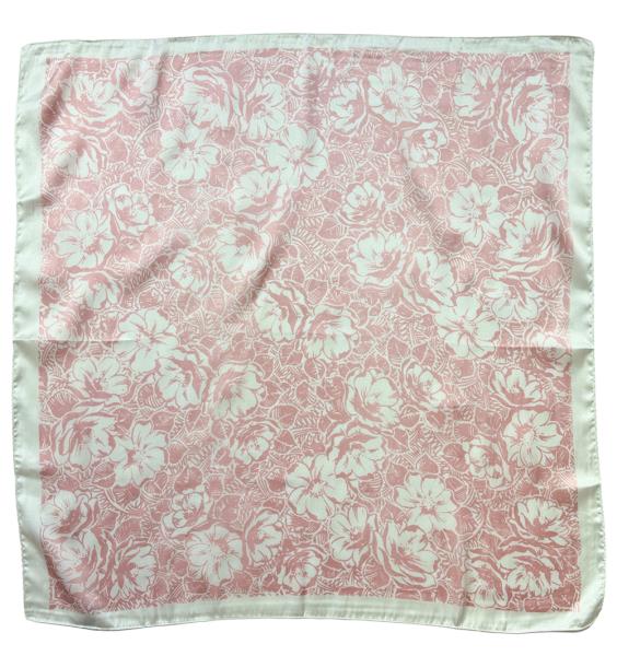 FLORAL PRINT SQUARE SCARF