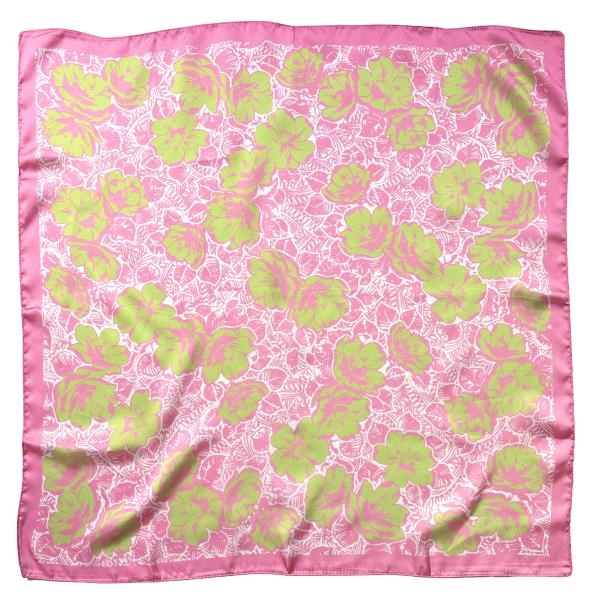 FLORAL PRINT SQUARE SCARF