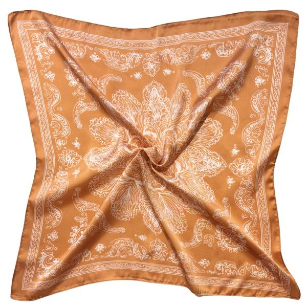 BANDANA PRINT SQUARE SCARF