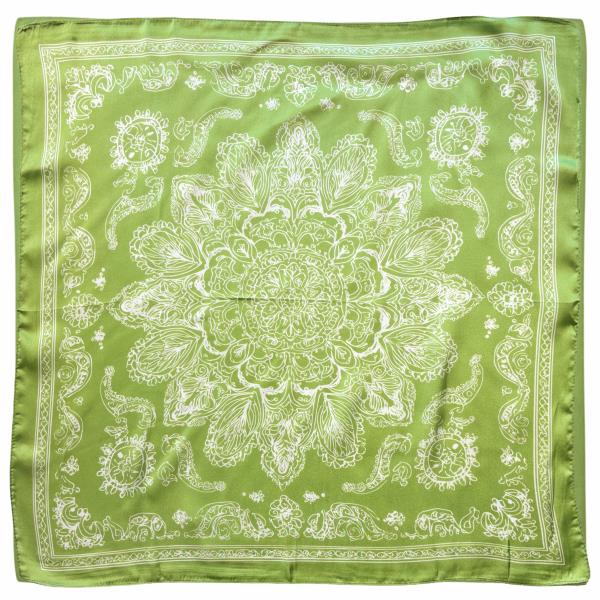 BANDANA PRINT SQUARE SCARF