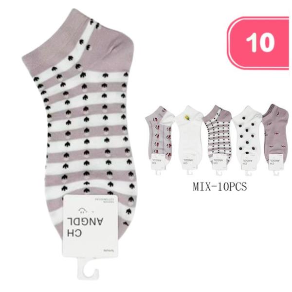 MIXED ANKLE SOCKS (10 UNITS)