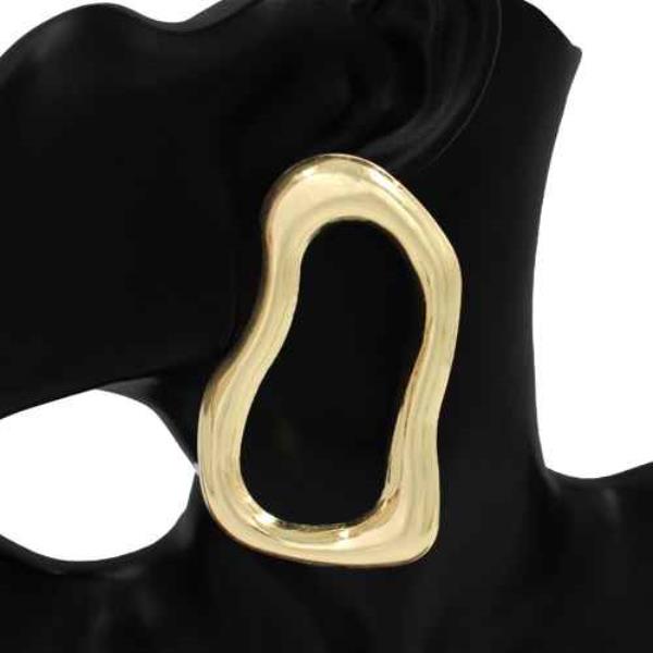 ORGANIC METAL STATEMENT EARRING