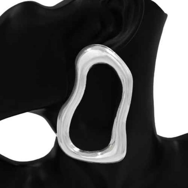 ORGANIC METAL STATEMENT EARRING