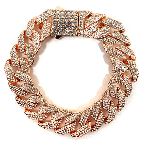 CRYSTAL STONE CHAIN BRACELET